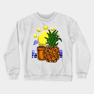 Pineapple Beach Design I love Fruit T-Shirt Crewneck Sweatshirt